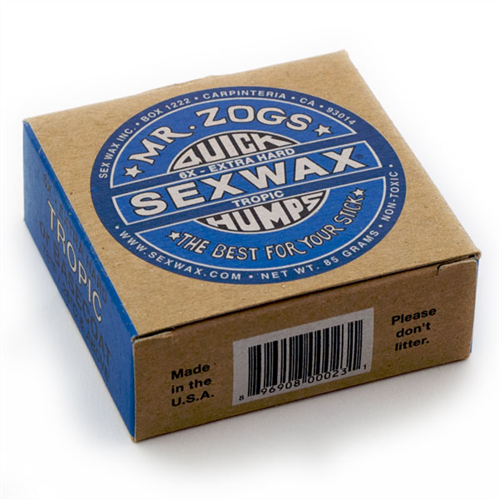 Sex Wax Quick Humps Surf Wax Blue Tropical Extra Hard or Basecoat